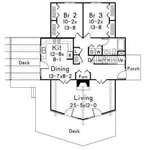 Main Floor for House Plan #5633-00359