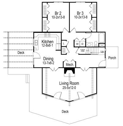 Main Floor for House Plan #5633-00359