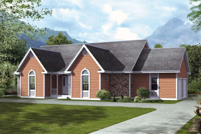 Ranch House Plan #5633-00361 Elevation Photo