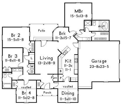 Main Floor for House Plan #5633-00361