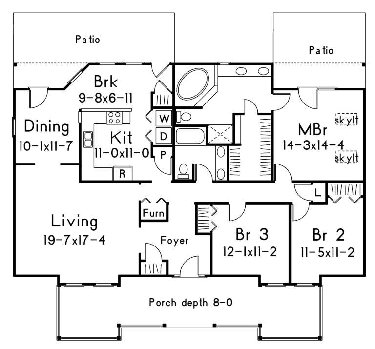 House Plan House Plan #20718 Drawing 1