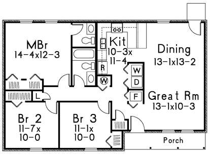 Main Floor for House Plan #5633-00363