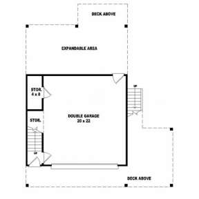 First Floor for House Plan #053-00032