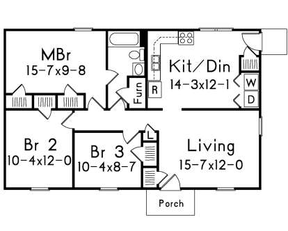 Main Floor for House Plan #5633-00365
