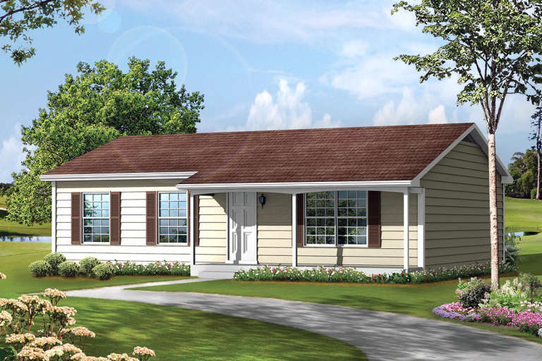 House Plan House Plan #20722 Front Elevation 