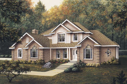 Traditional House Plan #5633-00368 Elevation Photo