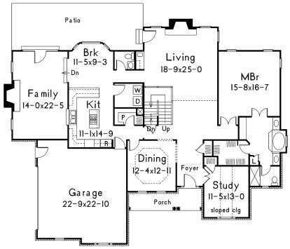 Main Floor for House Plan #5633-00368
