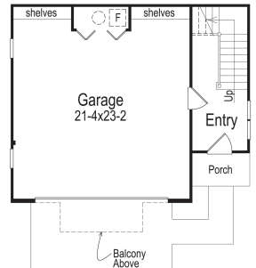 First Floor for House Plan #5633-00369