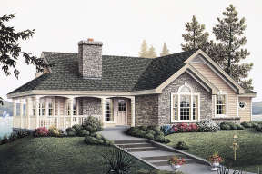 Country House Plan #5633-00370 Elevation Photo