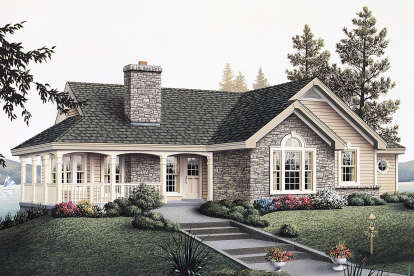 2 Bed, 2 Bath, 1922 Square Foot House Plan - #5633-00370