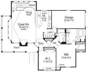 Main Floor for House Plan #5633-00370