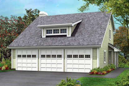 2 Bed, 1 Bath, 1005 Square Foot House Plan - #5633-00371