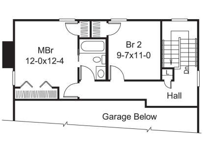 Second Floor for House Plan #5633-00371