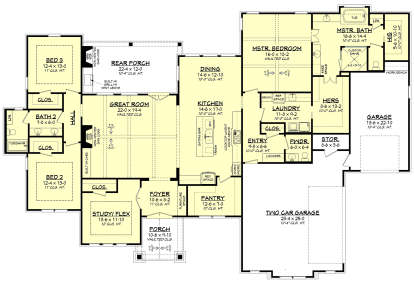 Main Floor for House Plan #041-00188