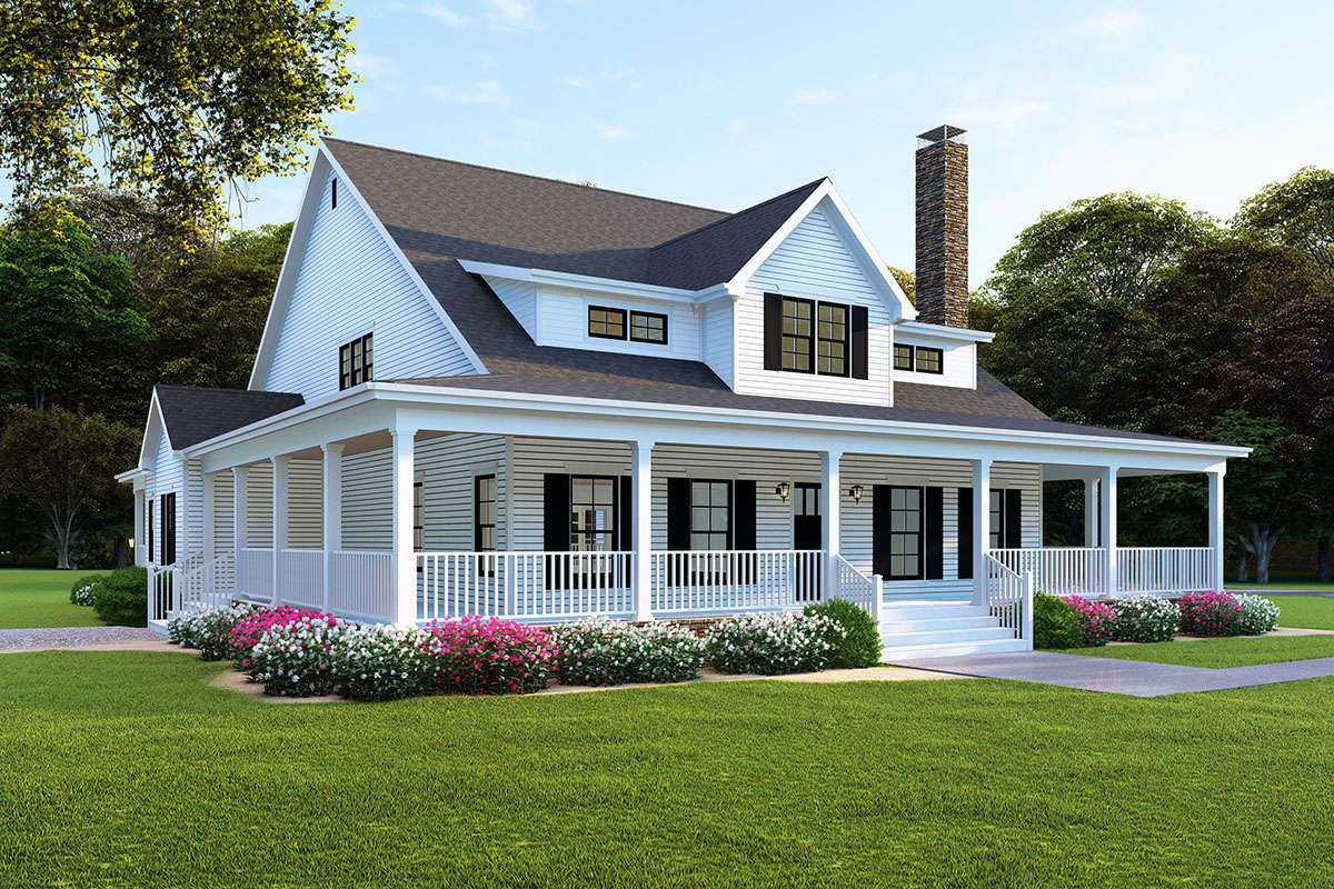 Modern Farmhouse  Plan  3 474 Square Feet 4 Bedrooms 4 