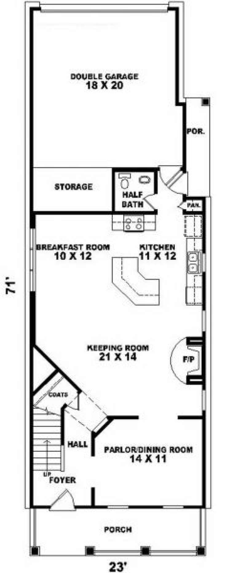 House Plan House Plan #2073 Drawing 1