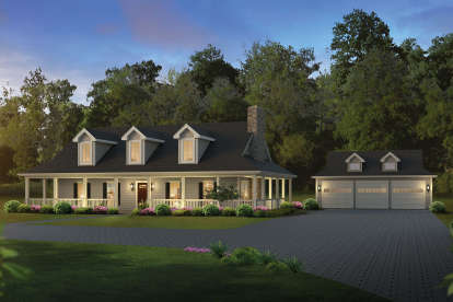 Country House Plan #5633-00372 Elevation Photo