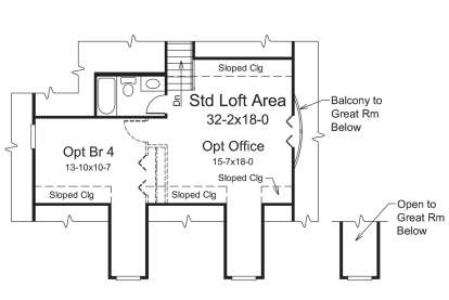 Second Floor for House Plan #5633-00372