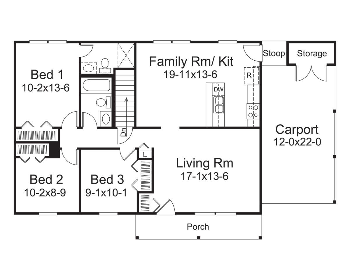 Main Floor for House Plan #5633-00376