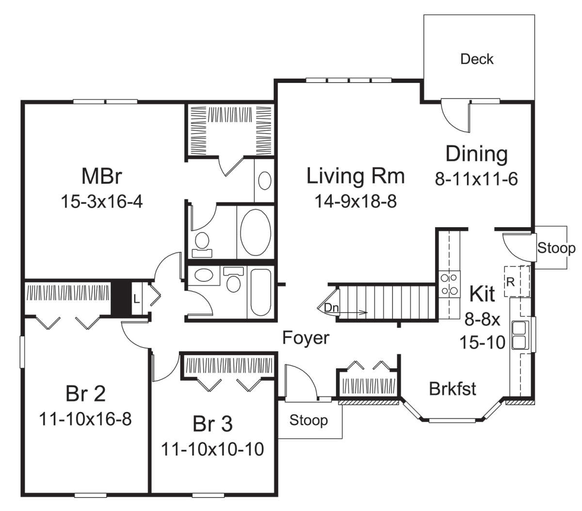 Main Floor for House Plan #5633-00378