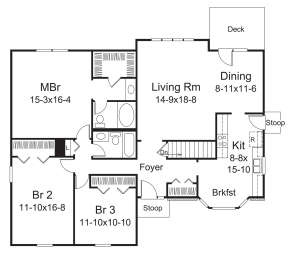 Main Floor for House Plan #5633-00378
