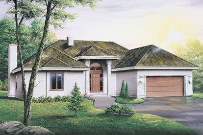 European House Plan #5633-00381 Elevation Photo