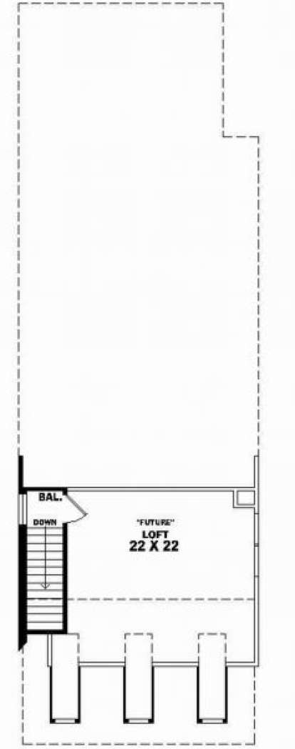 Loft Floor for House Plan #053-00034