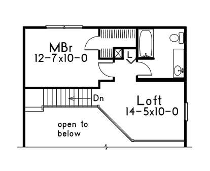 Second Floor for House Plan #5633-00382