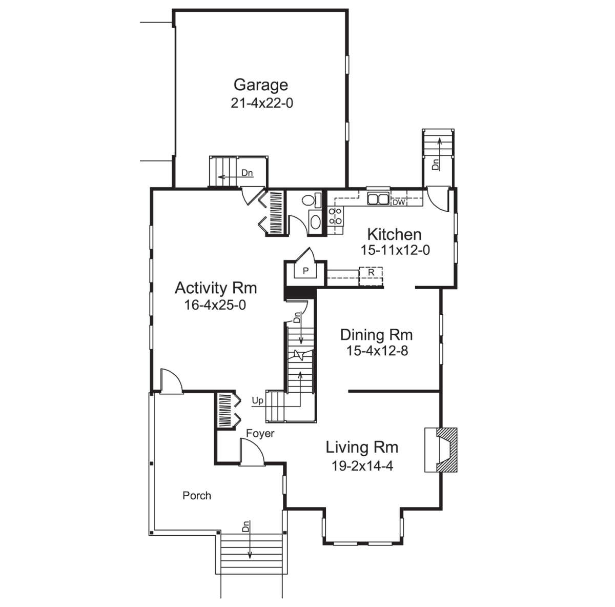 Main Floor for House Plan #5633-00383