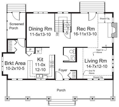 Main Floor for House Plan #5633-00384