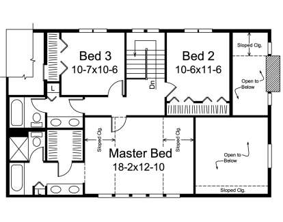 Second Floor for House Plan #5633-00384