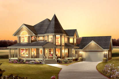 Victorian House Plan #5633-00385 Elevation Photo