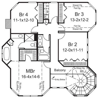 Second Floor for House Plan #5633-00385