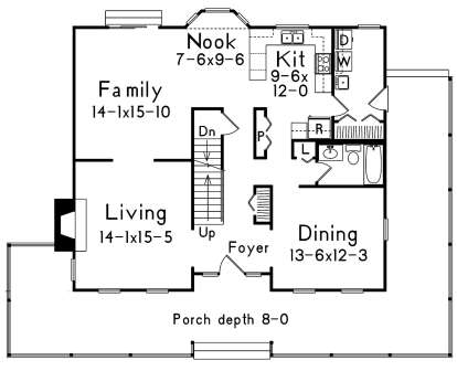 Main Floor for House Plan #5633-00386