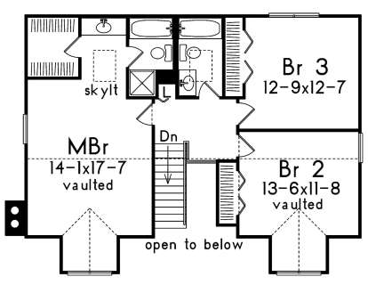 Second Floor for House Plan #5633-00386