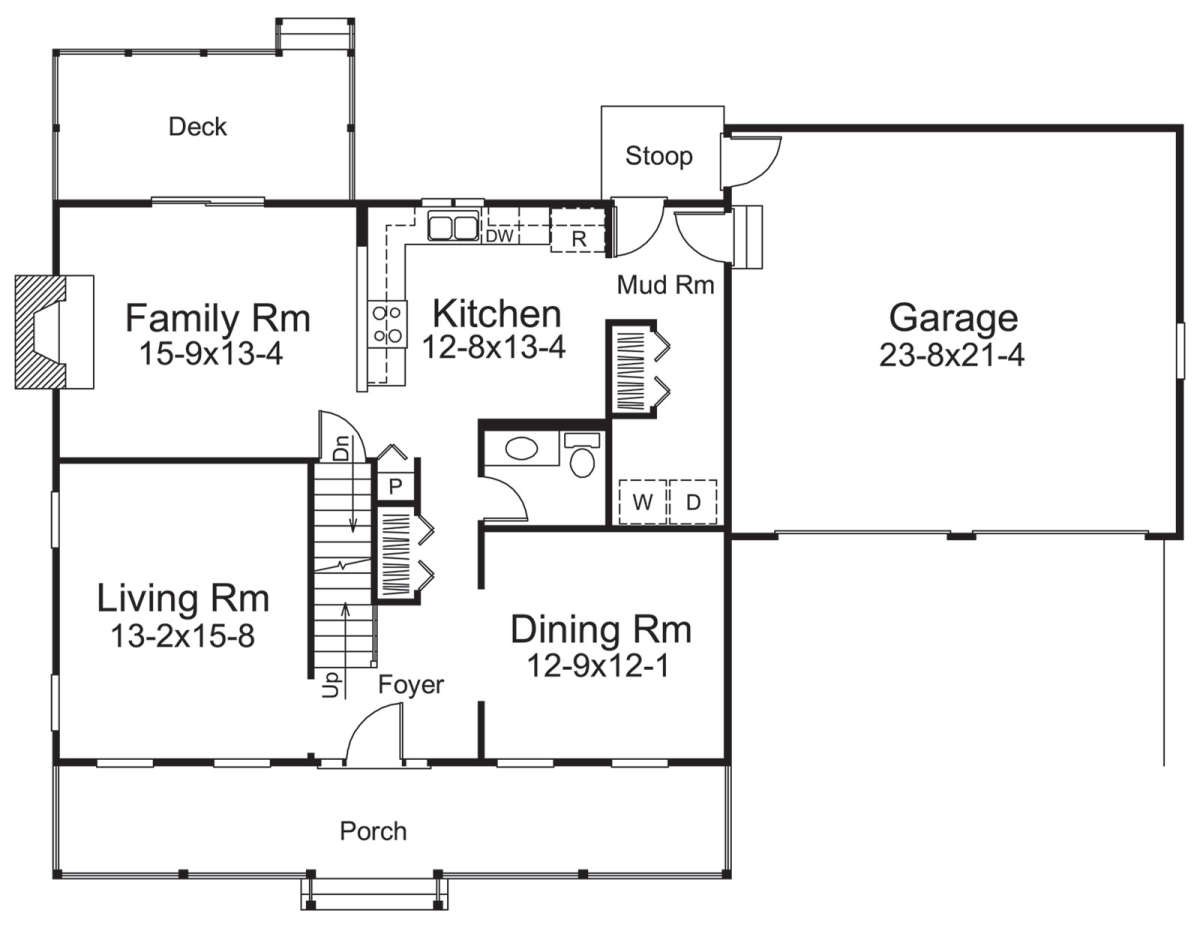 Main Floor for House Plan #5633-00388