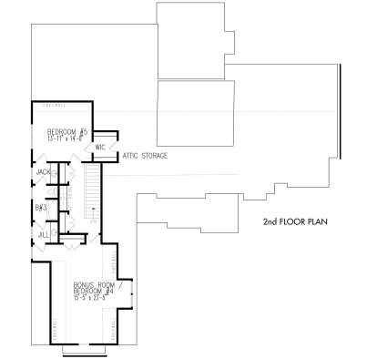 Optional Second Floor for House Plan #699-00129