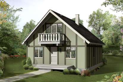 Cottage House Plan #5633-00399 Elevation Photo