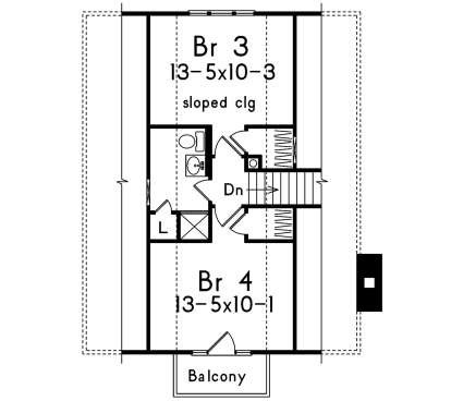 Second Floor for House Plan #5633-00399