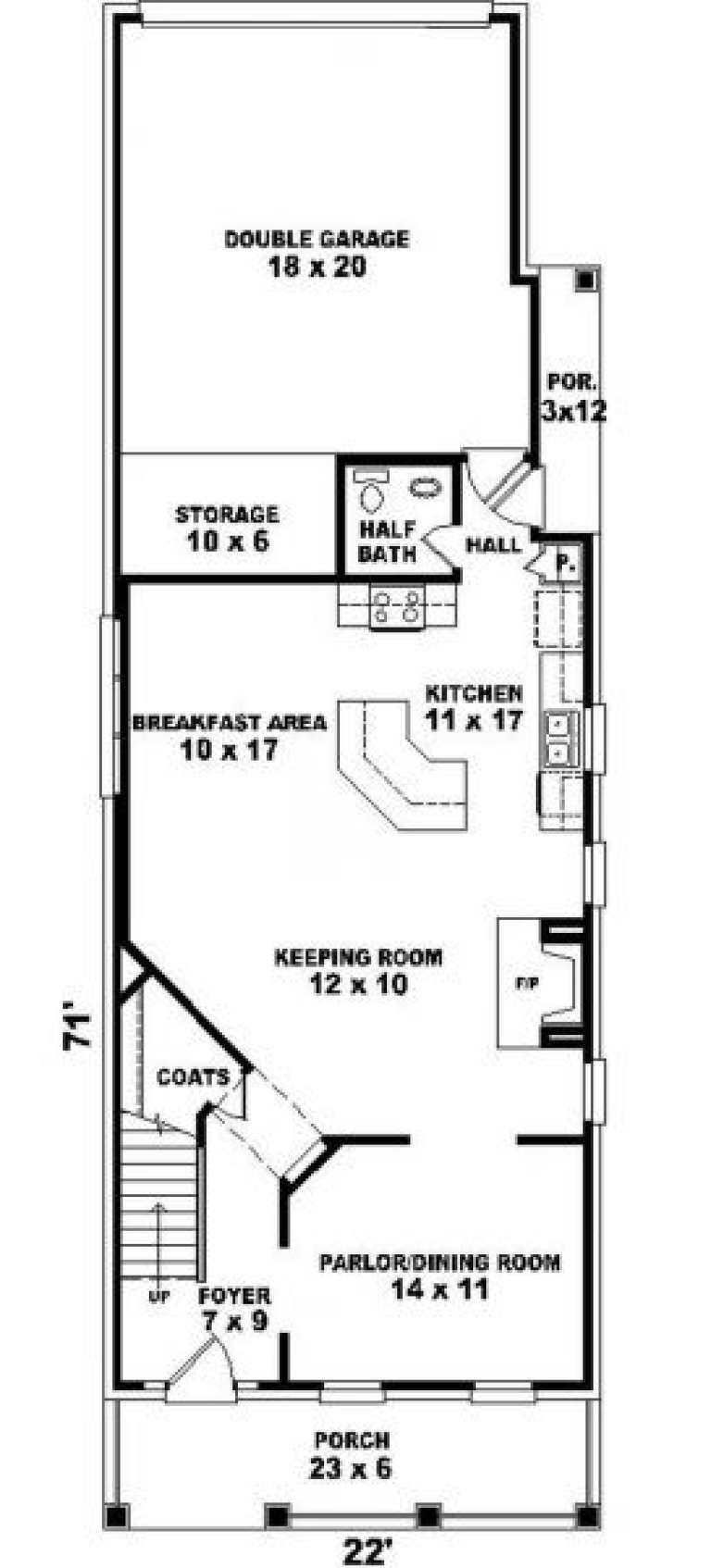 House Plan House Plan #2076 Drawing 1