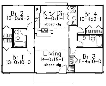 Main Floor for House Plan #5633-00404