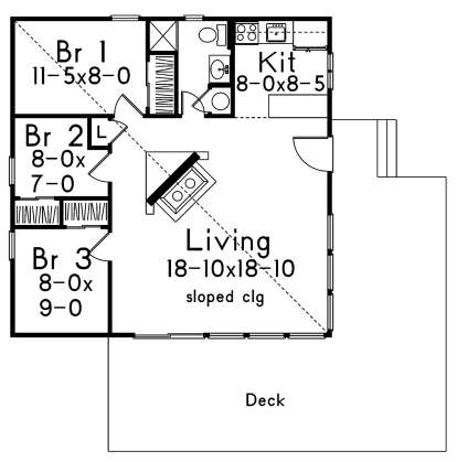 Main Floor for House Plan #5633-00406