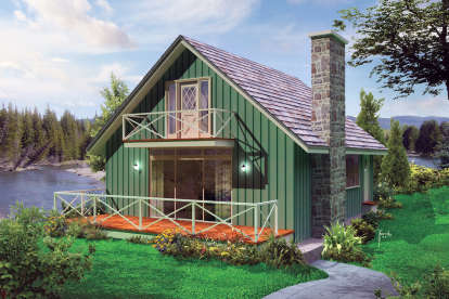 Cottage House Plan #5633-00411 Elevation Photo