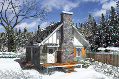 Cottage House Plan #5633-00415 Elevation Photo