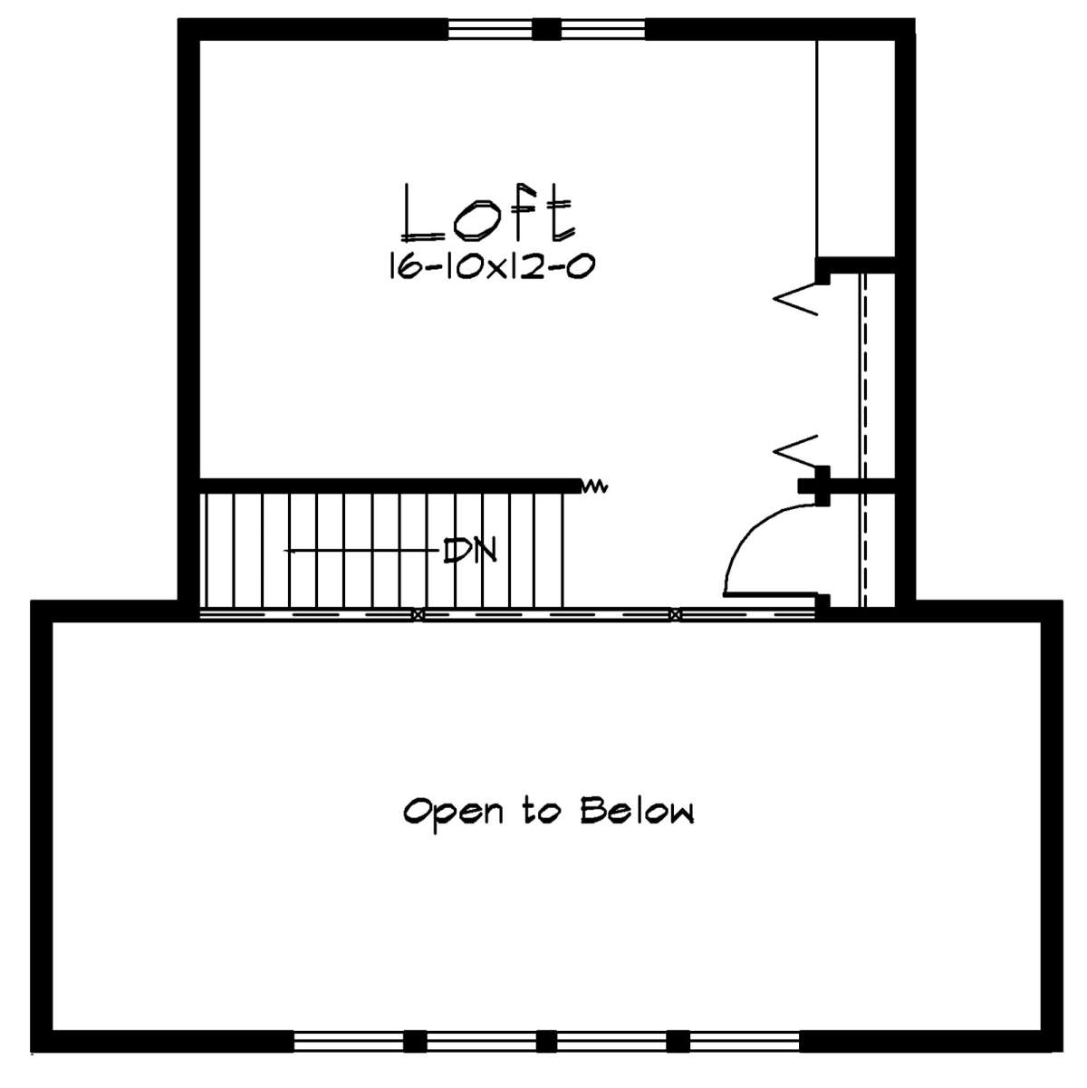 Loft for House Plan #5633-00417