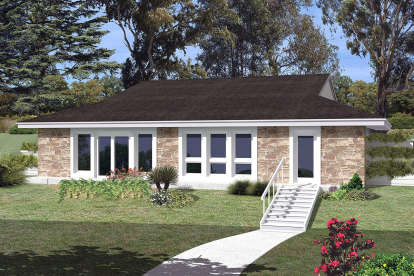 3 Bed, 1 Bath, 1839 Square Foot House Plan - #5633-00419