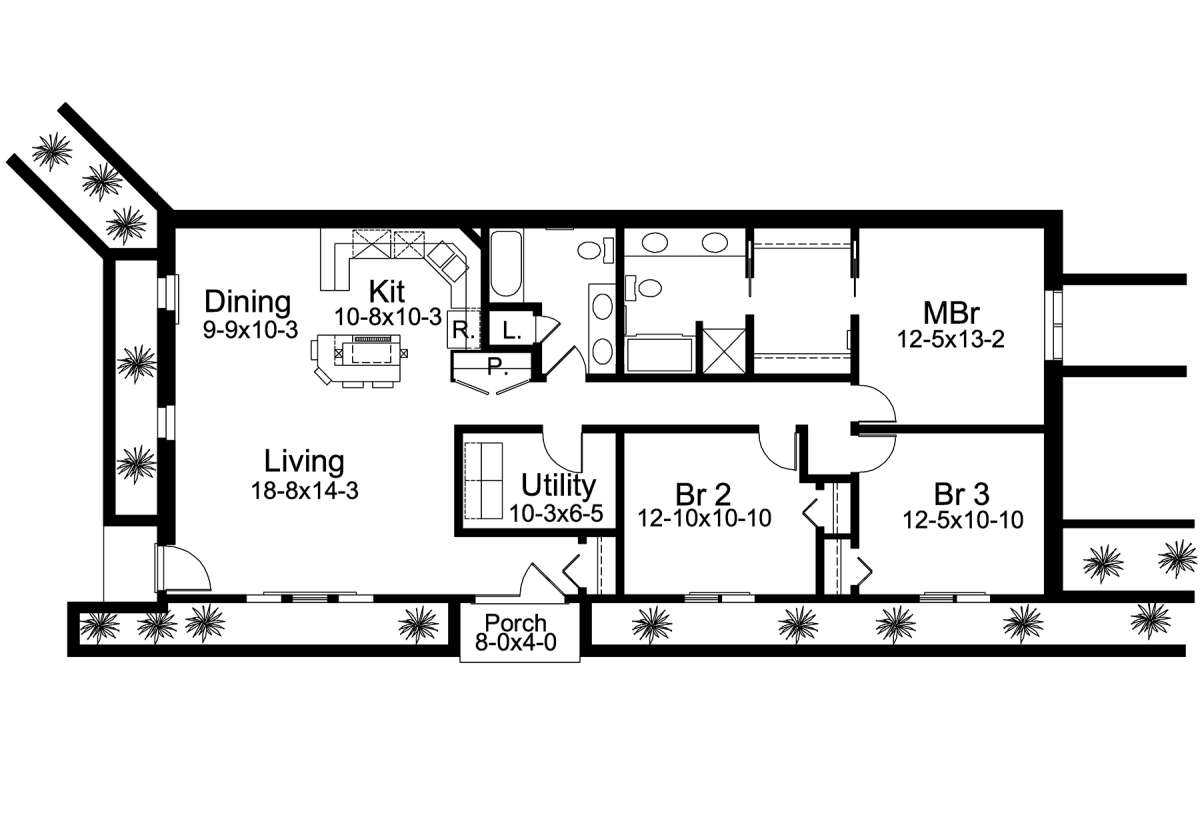 Main Floor for House Plan #5633-00420