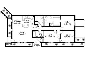 Main Floor for House Plan #5633-00420