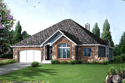 Craftsman House Plan #5633-00421 Elevation Photo