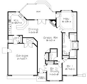 Main Floor for House Plan #5633-00421